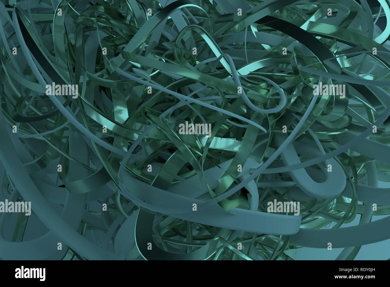 Messy String Map Colorful 3D rendering. Bunch of messy string geometric, illustrations ...