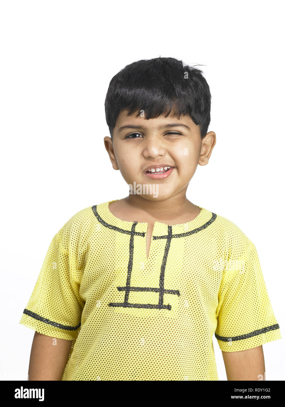Indian boy making funny face hi-res stock photography and images - Alamy