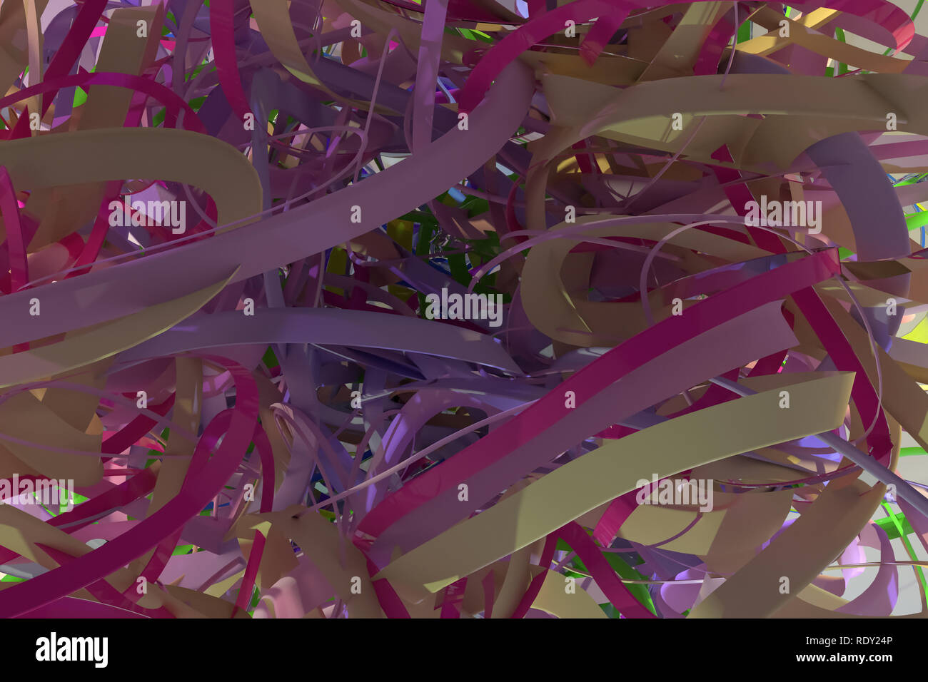 Messy String Map CGI composition, geometric, bunch of messy string. Decorative ...