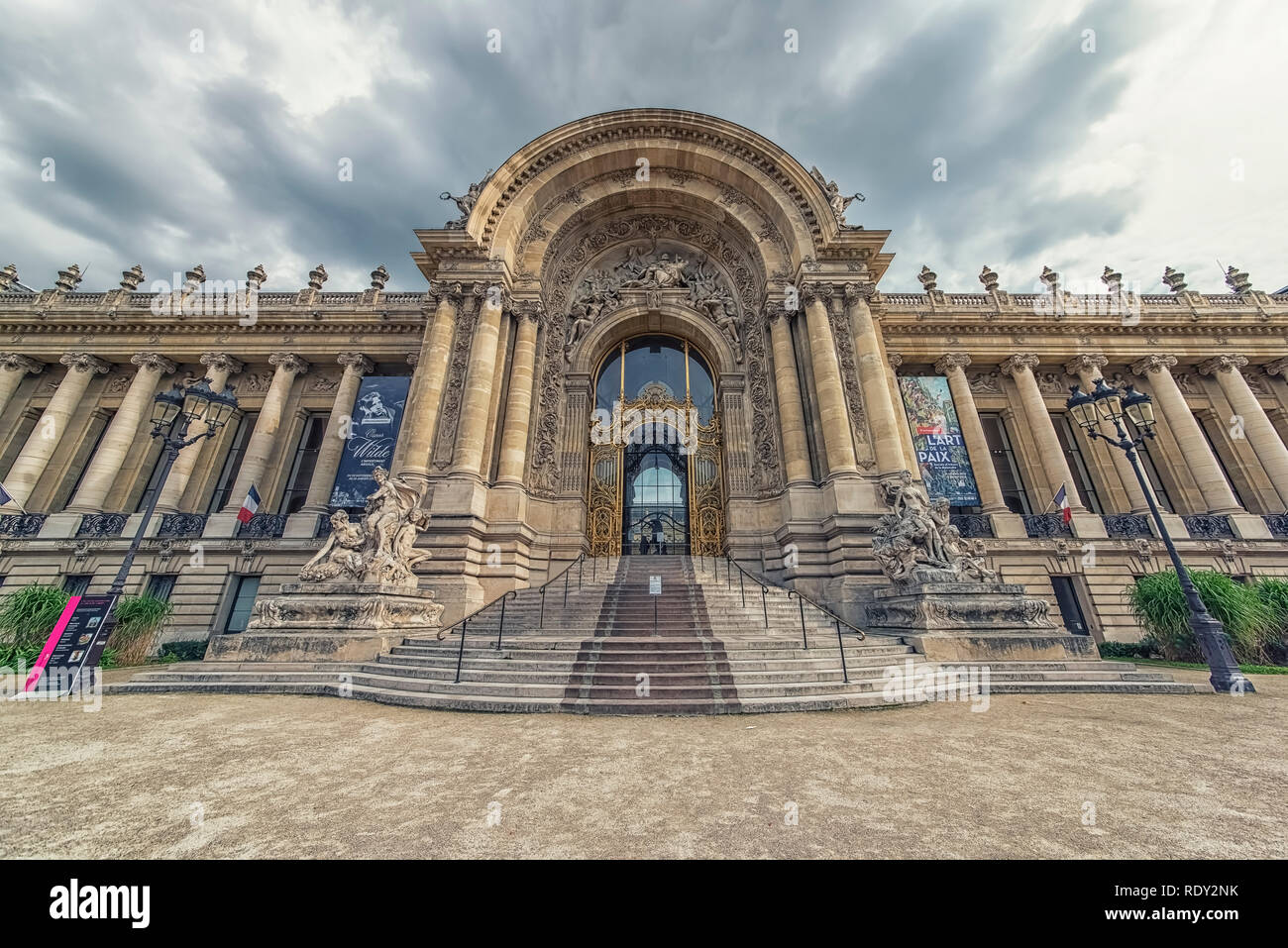 Facade of the Petit Palais in Paris Stock Photo