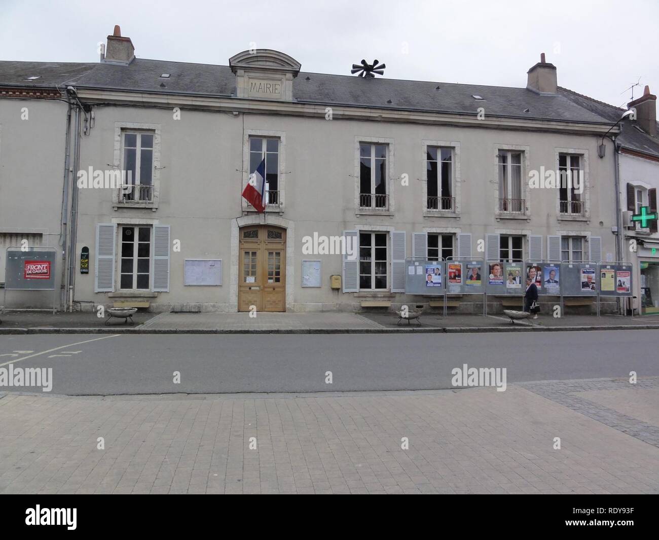 Artenay (Loiret) Mairie Stock Photo Alamy