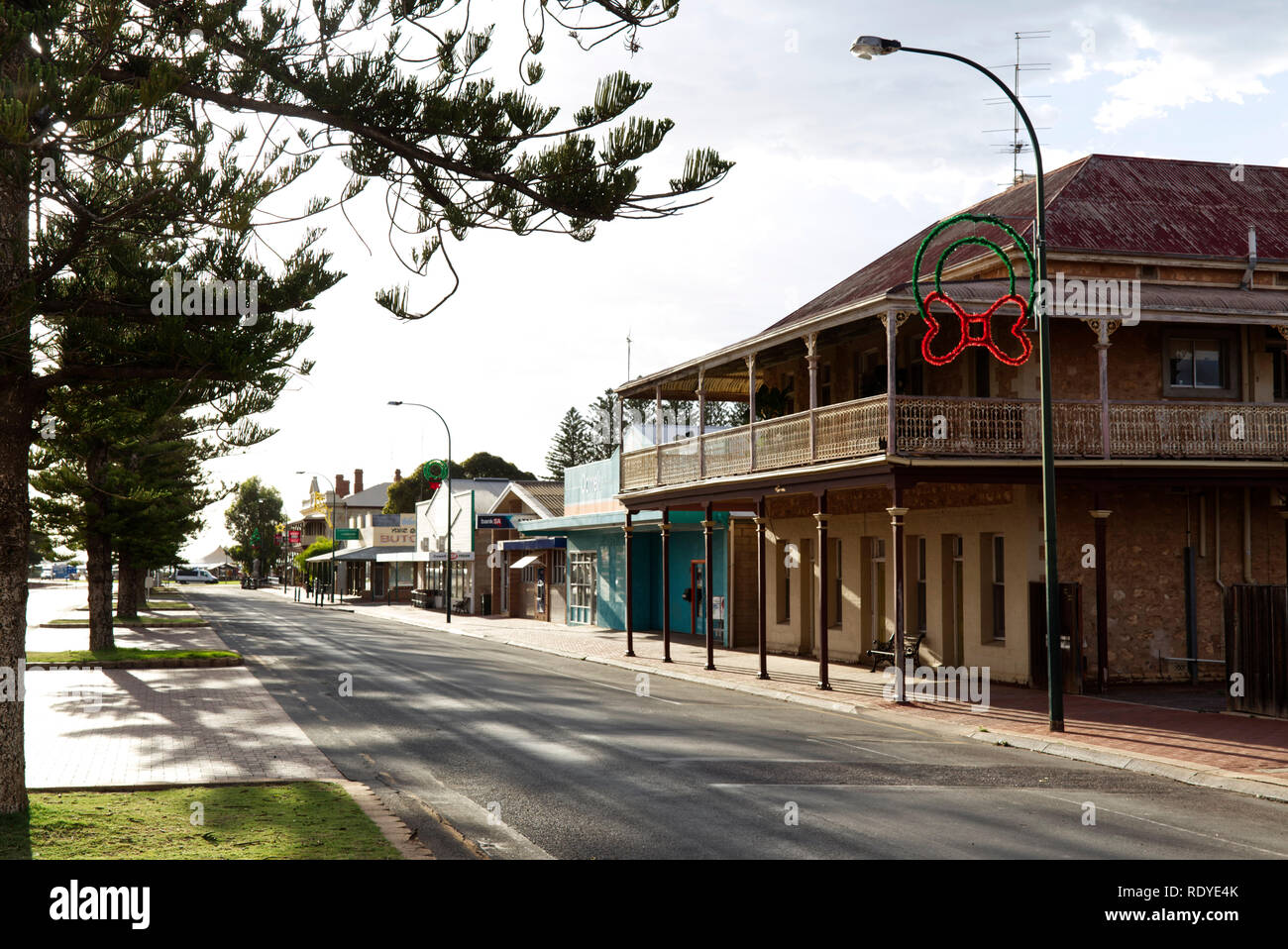Historic streetscape of Cowell Eyre Peninsula South Australia Stock Photo