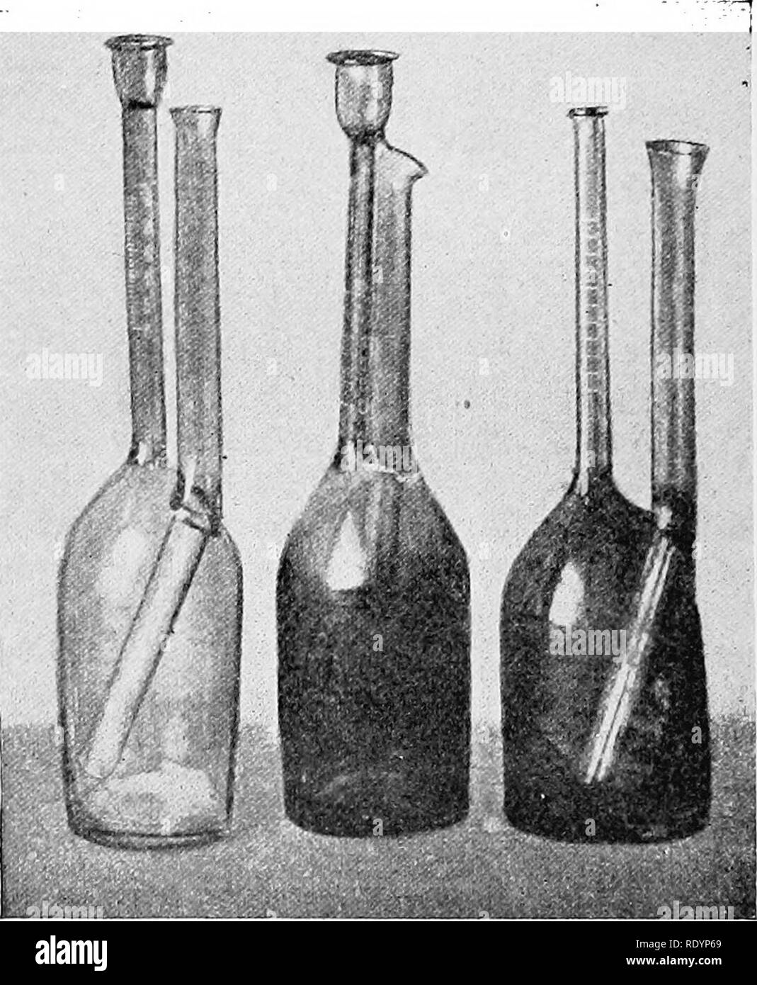 . Milk. Milk. 174 MILK per cent, of the fat fails to appear in the column for this reason. Van Slyke gives the following method to separate the fat more completely from the mixture: &quot;Use 20 c.c. sulphuric acid, whirl the bottles at full speed for. three to five minutes longer than usually, and read the fat at a temperature of 130° to 140° F. Steam tur- bine testers which keep the bottles hot give the best results.&quot; When carried out carefully the Babcock test gives results which differ but slightly from results obtained by the ether extraction method. The following figures given by Le Stock Photo