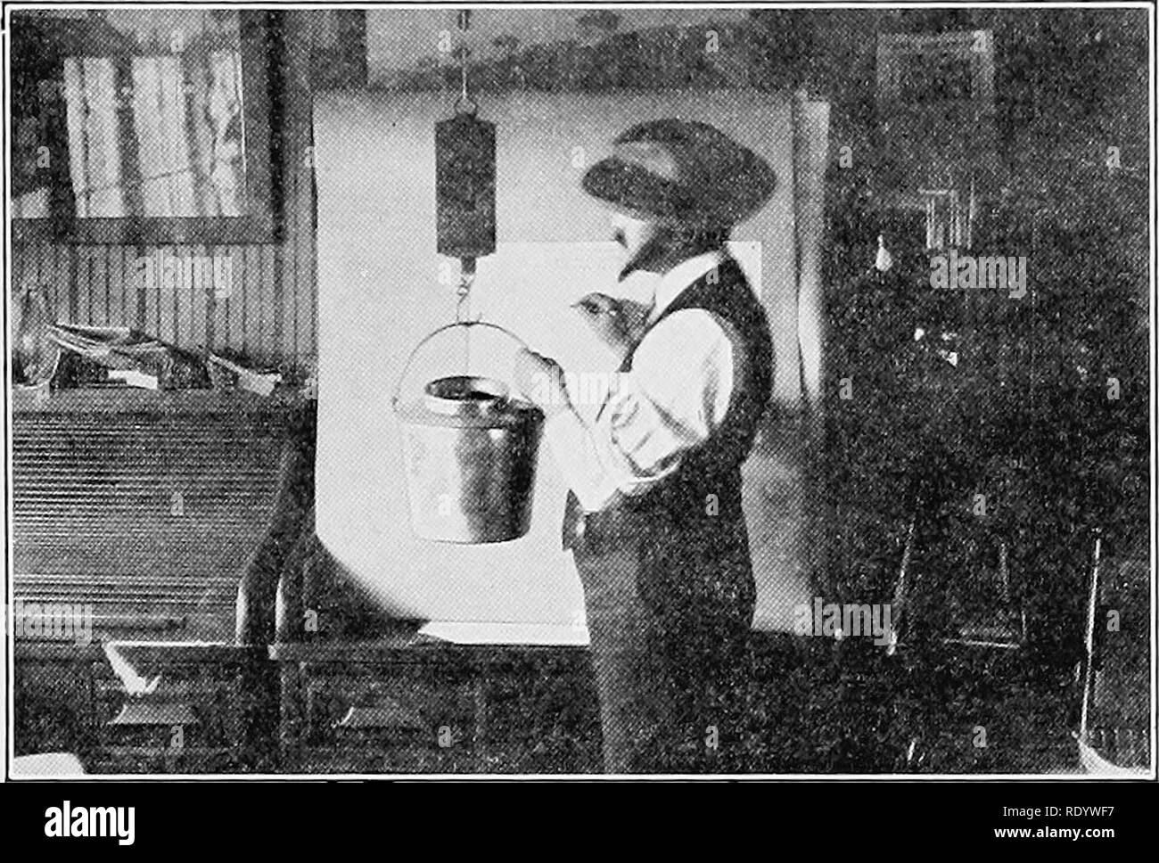 farmer-with-milk-form-cow-black-and-white-stock-photos-images-alamy