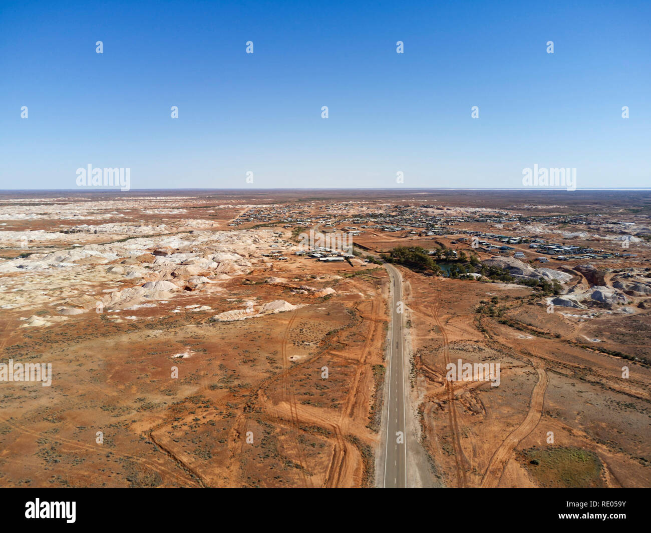 Aerial of the Andamooka Opal Fields in South Australia Stock Photo Alamy