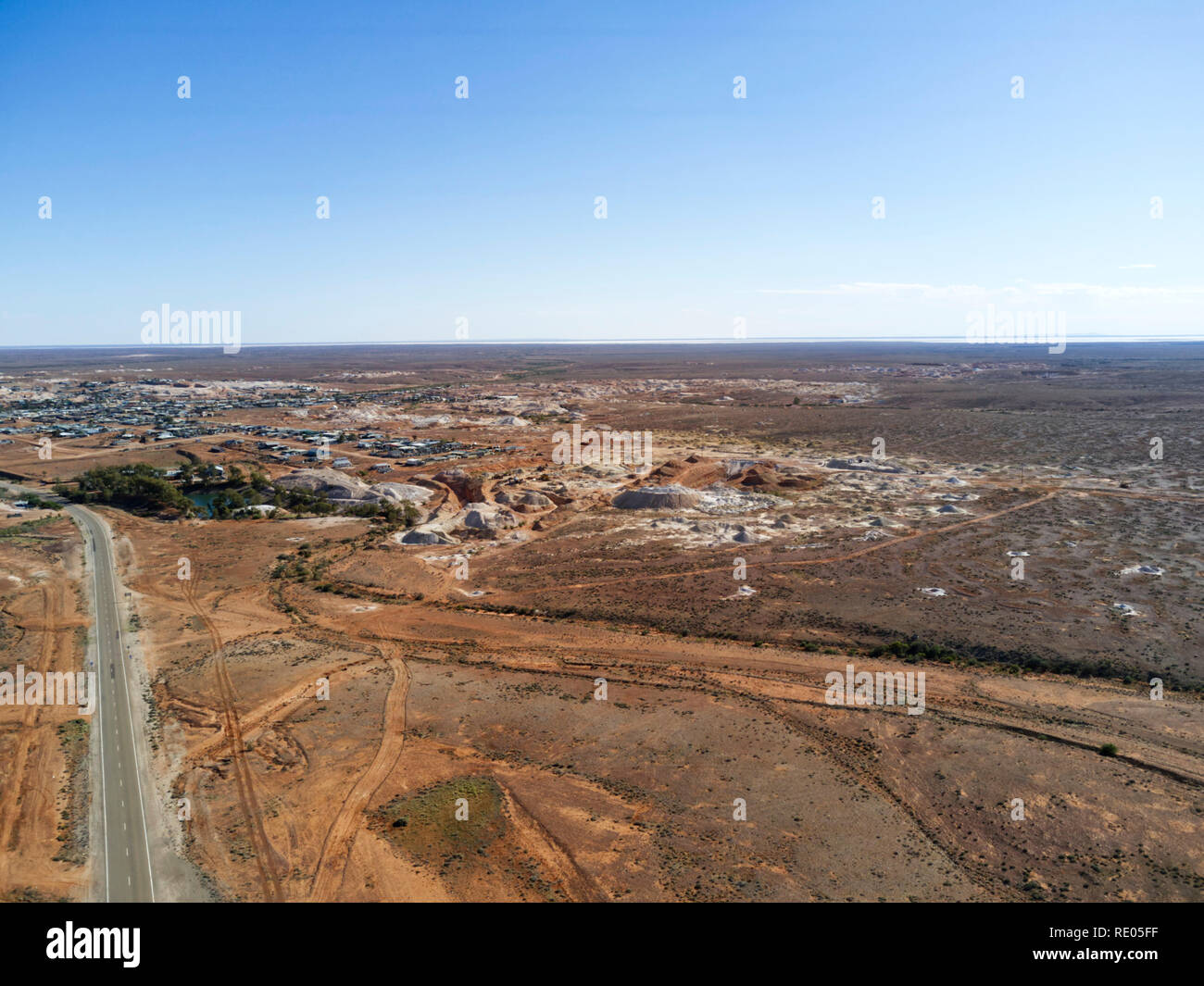 Aerial of the Andamooka Opal Fields in South Australia Stock Photo Alamy