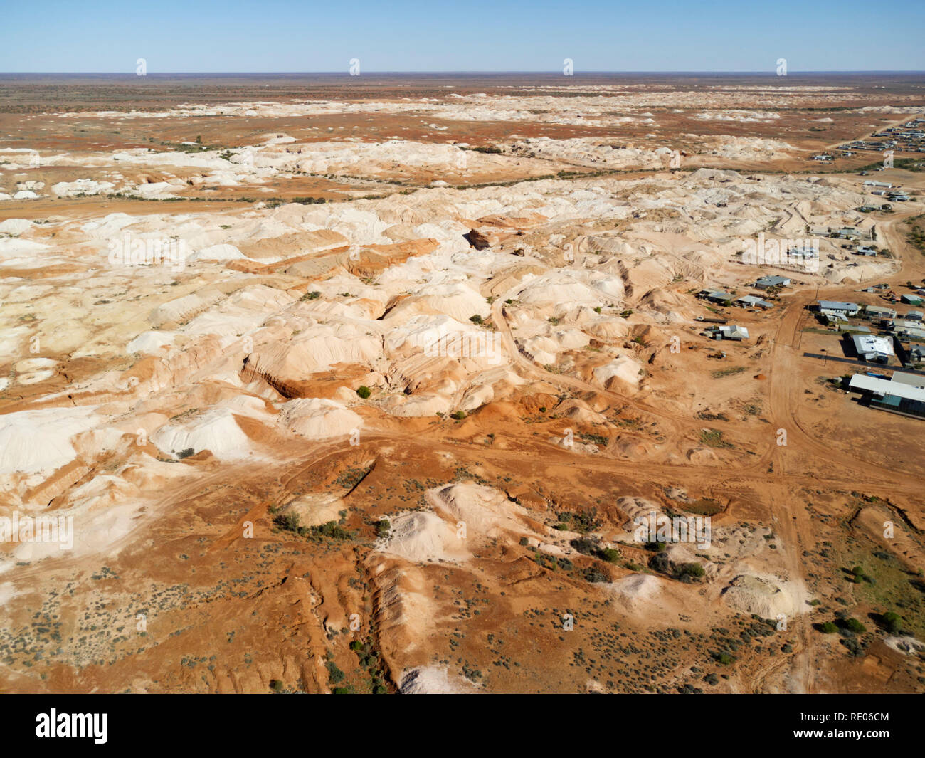 Aerial of the Andamooka Opal Fields in South Australia Stock Photo Alamy