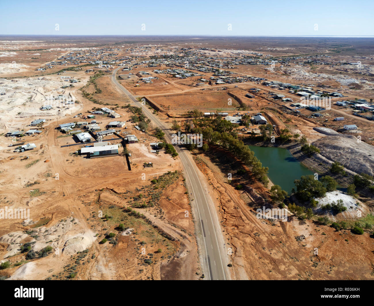 Aerial of the Andamooka Opal Fields in South Australia Stock Photo Alamy