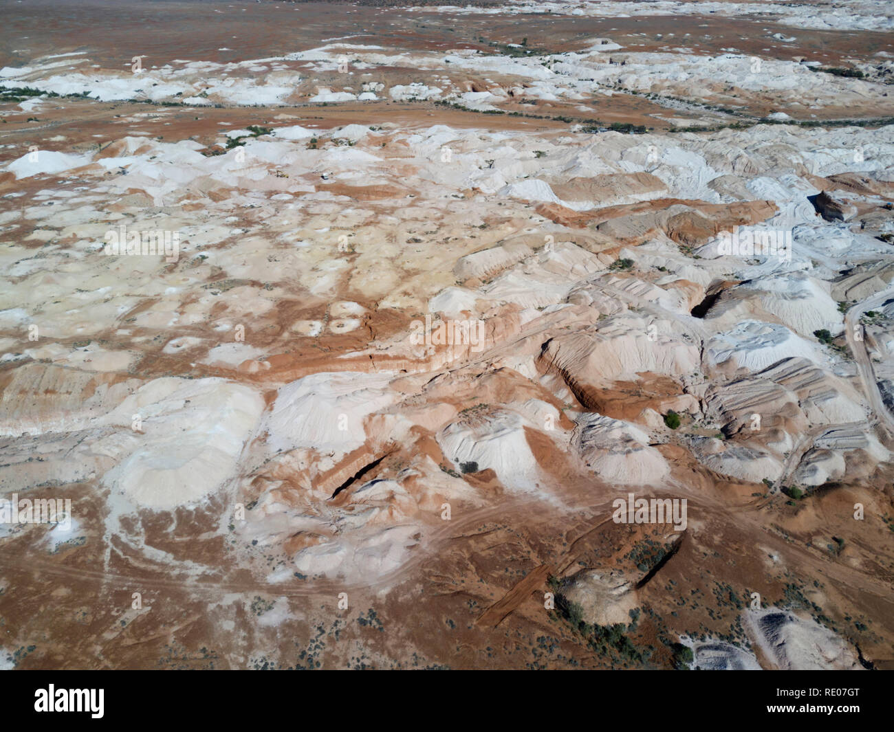 Aerial of the Andamooka Opal Fields in South Australia Stock Photo Alamy