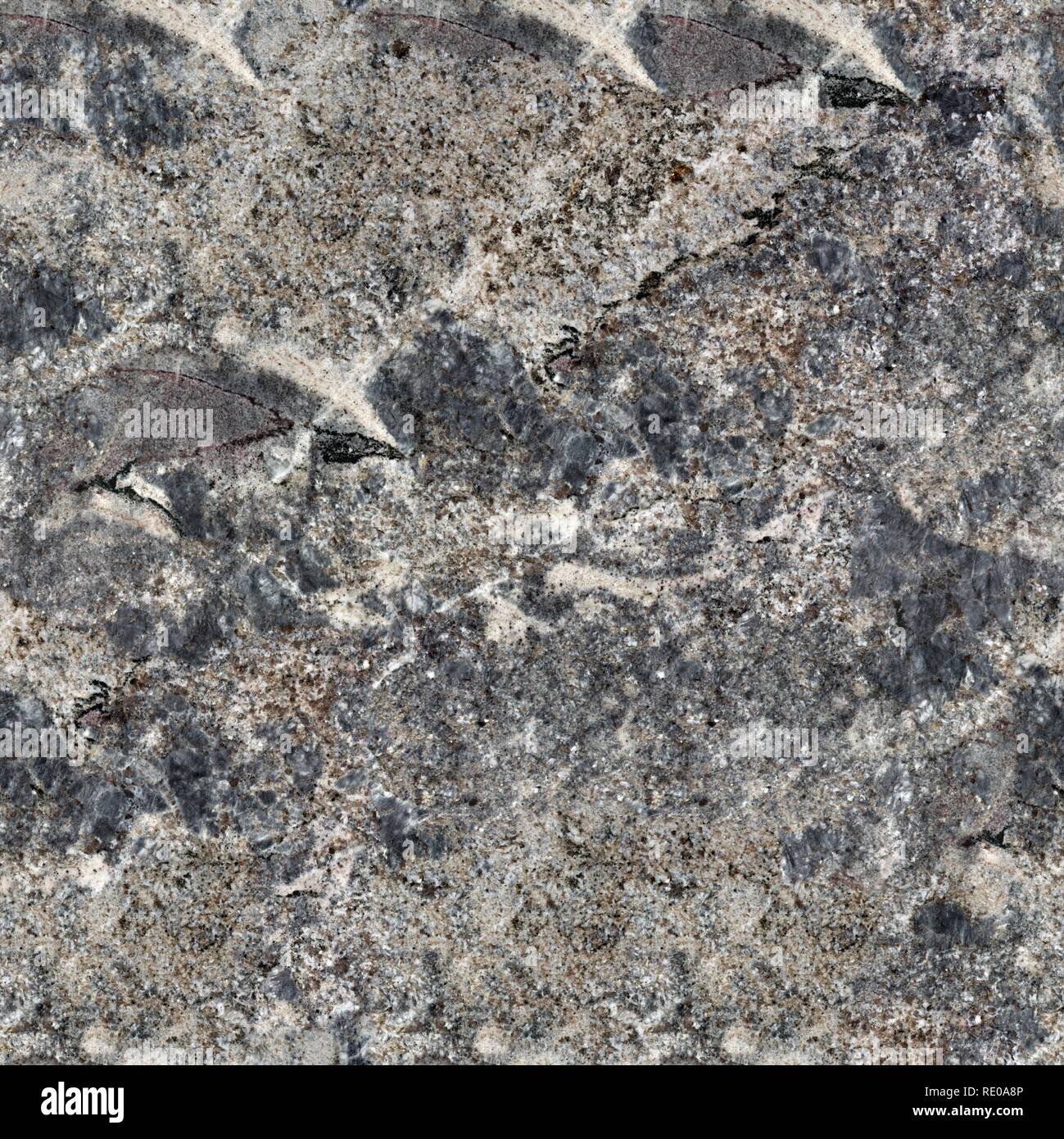 Gray granite stone texture. Seamless square background, tile ready