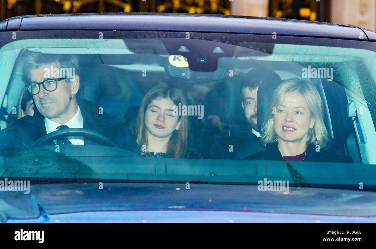 Members of the Royal family attend the Queen’s Christmas lunch at Buckingham Palace  Featuring: Lady Helen Taylor, Timothy Taylor Where: London, United Kingdom When: 19 Dec 2018 Credit: John Rainford/WENN Stock Photo