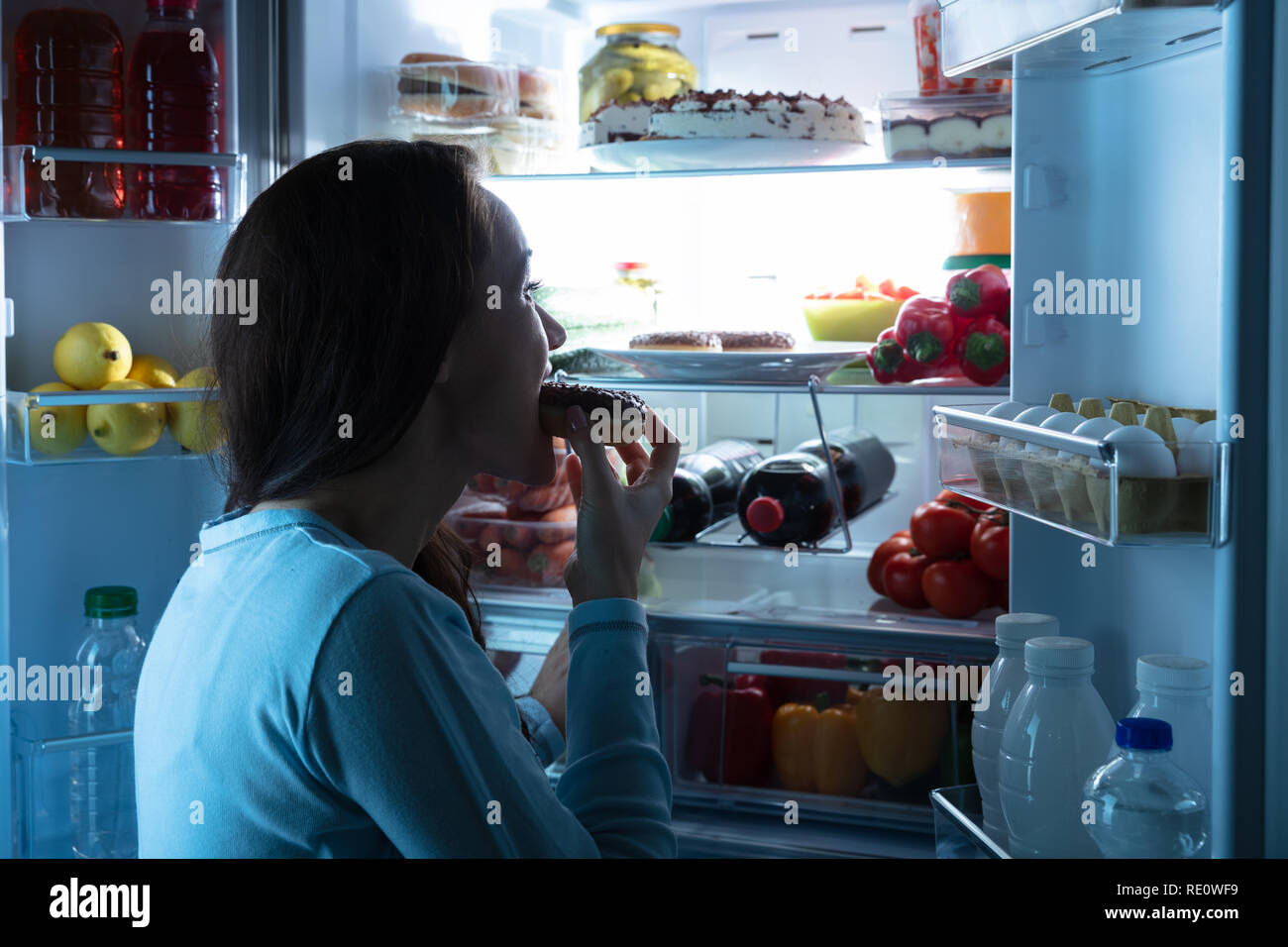 Unhealthy food portrait person hires stock photography and images Alamy
