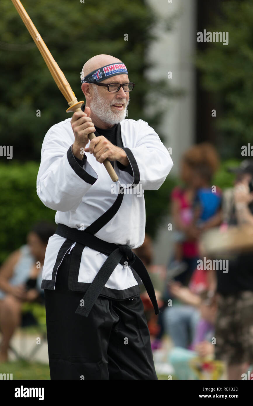 Louisville, Kentucky, USA May 03, 2018 The Pegasus Parade, People in