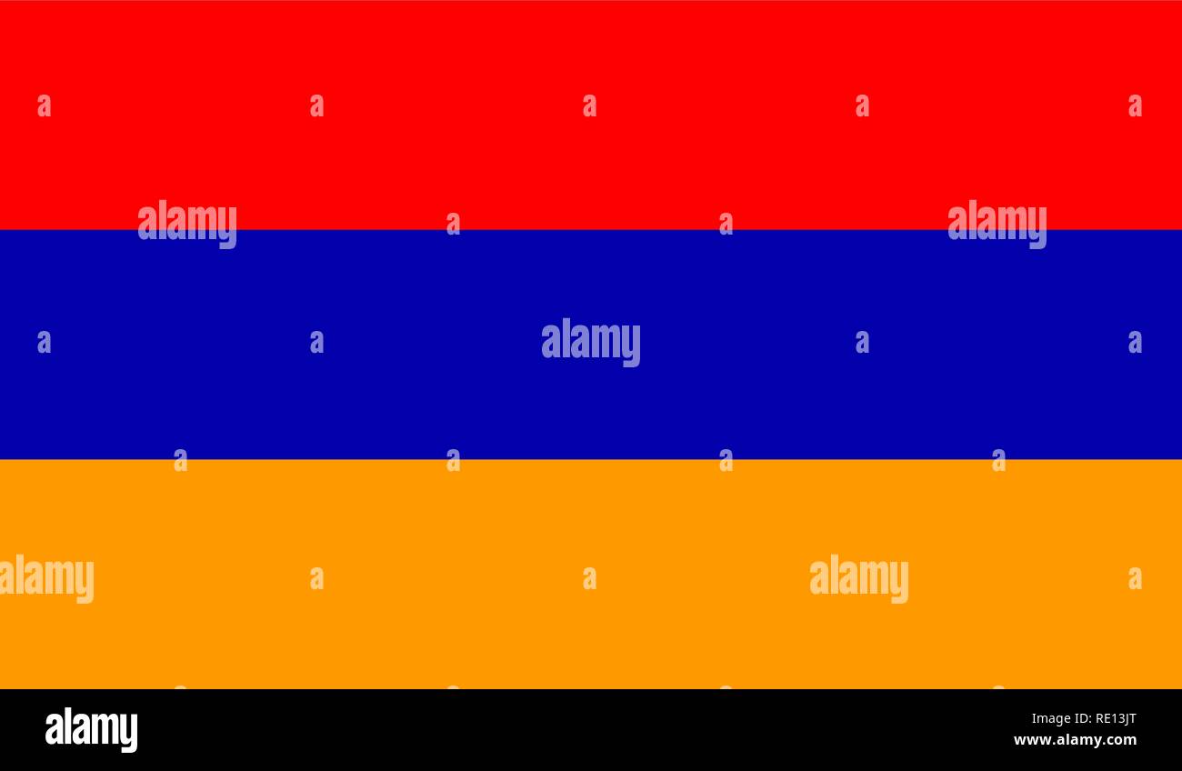 Vector Illustration of Armenia Flag Stock Vector
