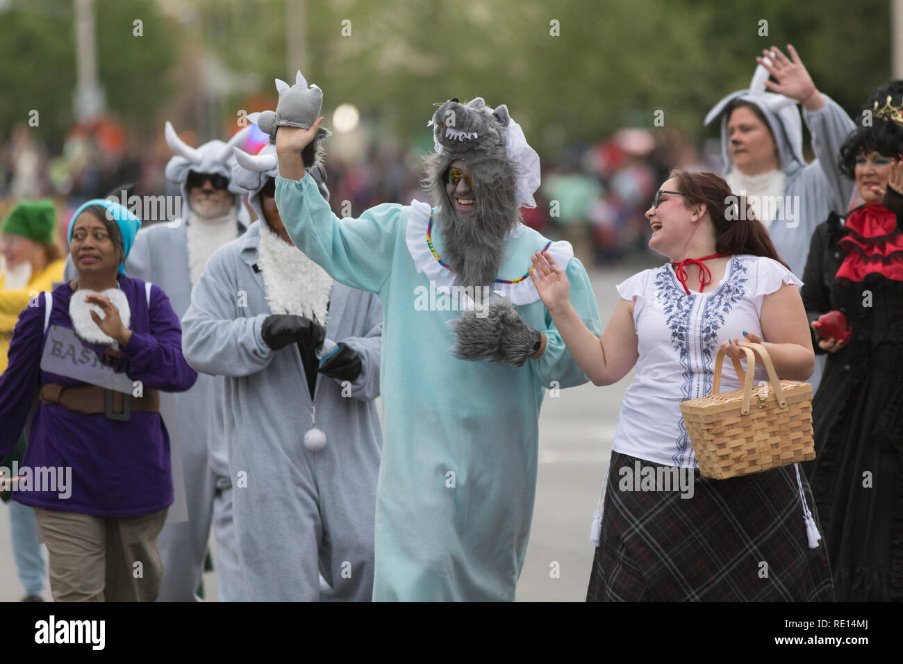 Louisville, Kentucky, USA - May 03, 2018: The Pegasus Parade, People dress up as fairy tale characters , walking down W Broadway, during the parade Stock Photo - Alamy Louisville, Kentucky, USA - May 03, 2018: The Pegasus Parade, People dress up as fairy tale characters , walking down W Broadway, during the parade Stock Photo - Alamy