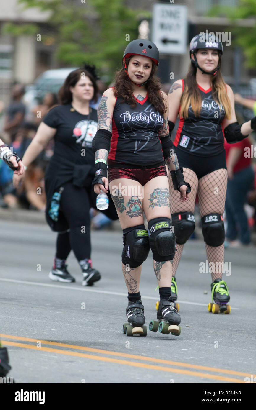 Roller derby 2018 hi-res stock photography and images - Alamy