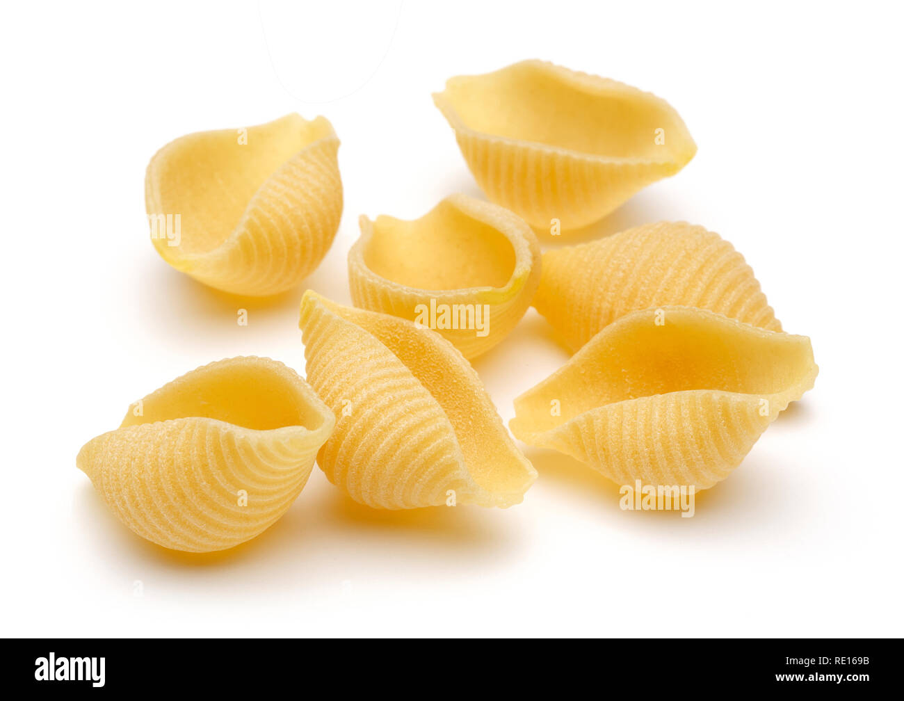 Download Conchiglie Rigate Pasta Isolated On White Background Stock Photo Alamy PSD Mockup Templates