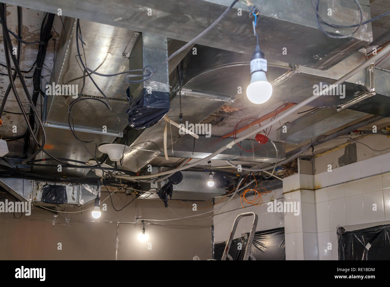 Installation And Repair Of Frame Ventilation System Fire