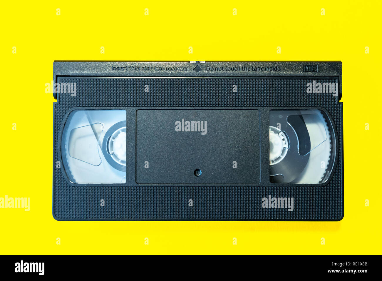 Download Vhs Cassette On A Yellow Background Recording Tape Stock Photo Alamy PSD Mockup Templates