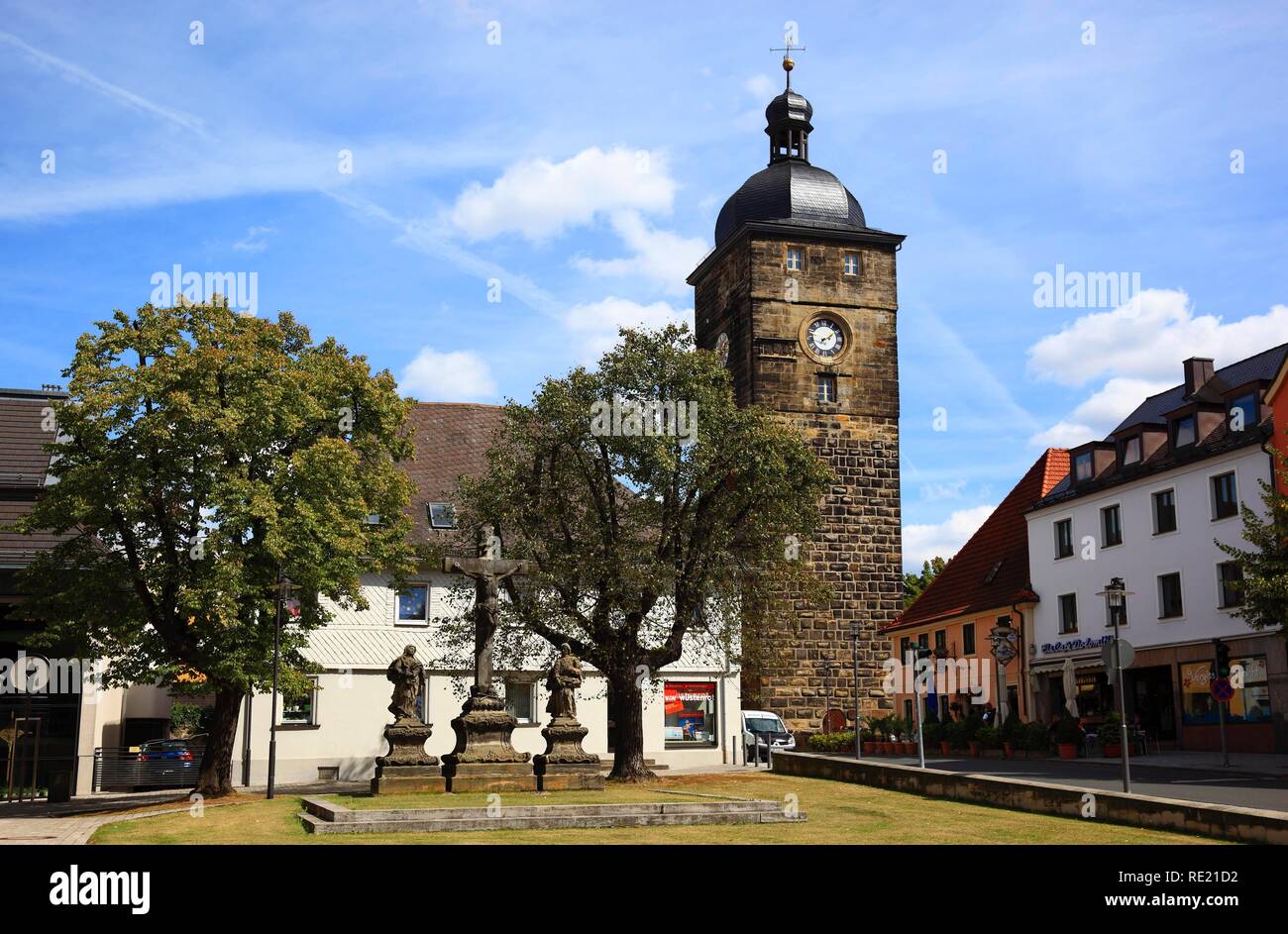 Upper Gate, Kronach Gate Tower, Lichtenfels, Upper Franconia, Bavaria Stock Photo