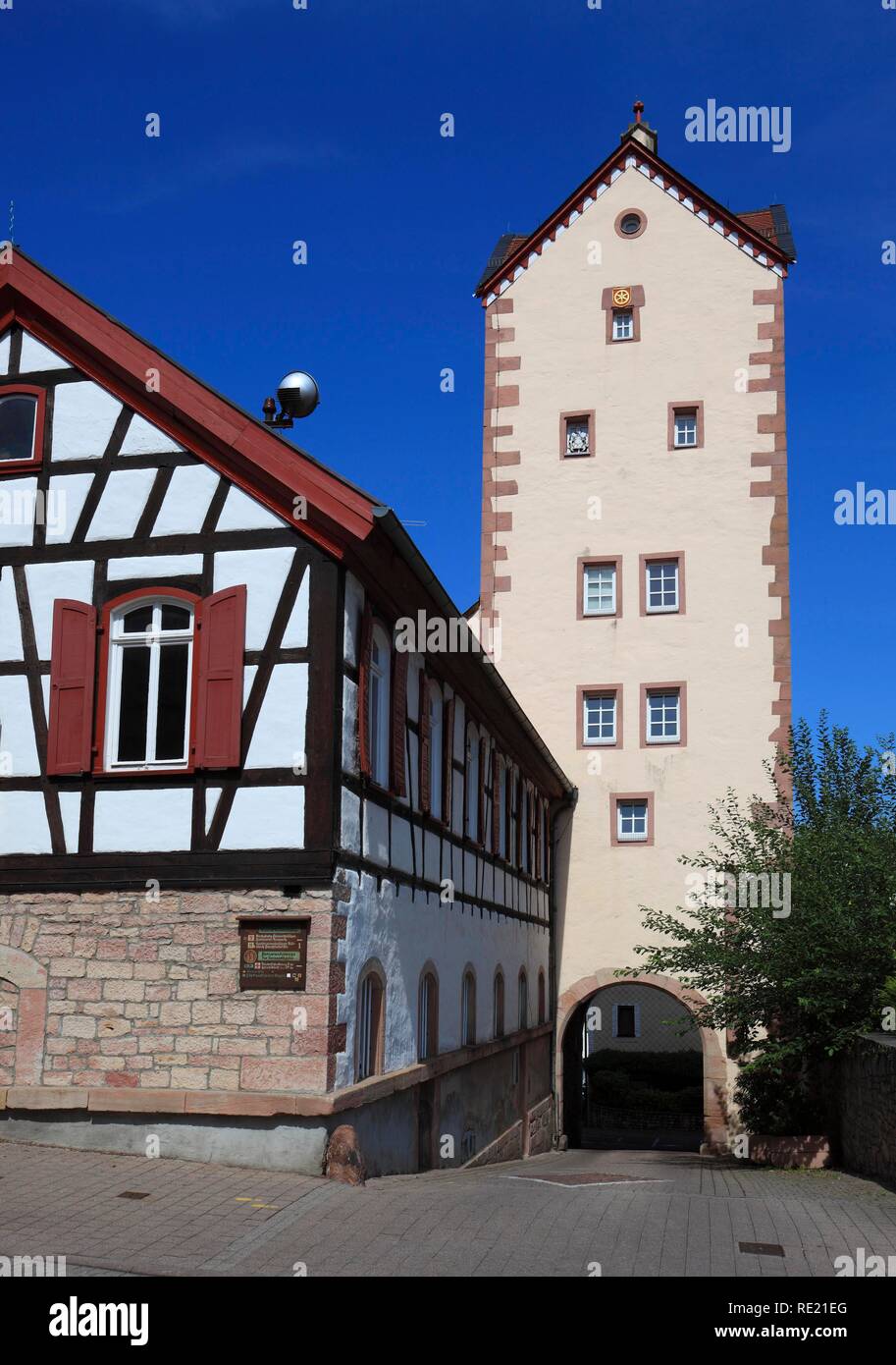 Upper Gate in Bad Orb, Main-Kinzig district, Hesse Stock Photo