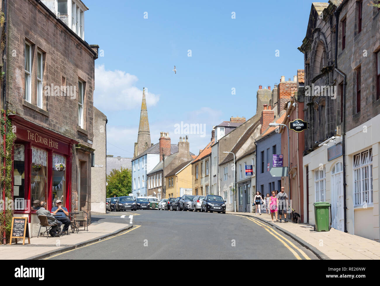 Church Street, Berwick-upon-Tweed, Northumberland, England, United Kingdom Stock Photo