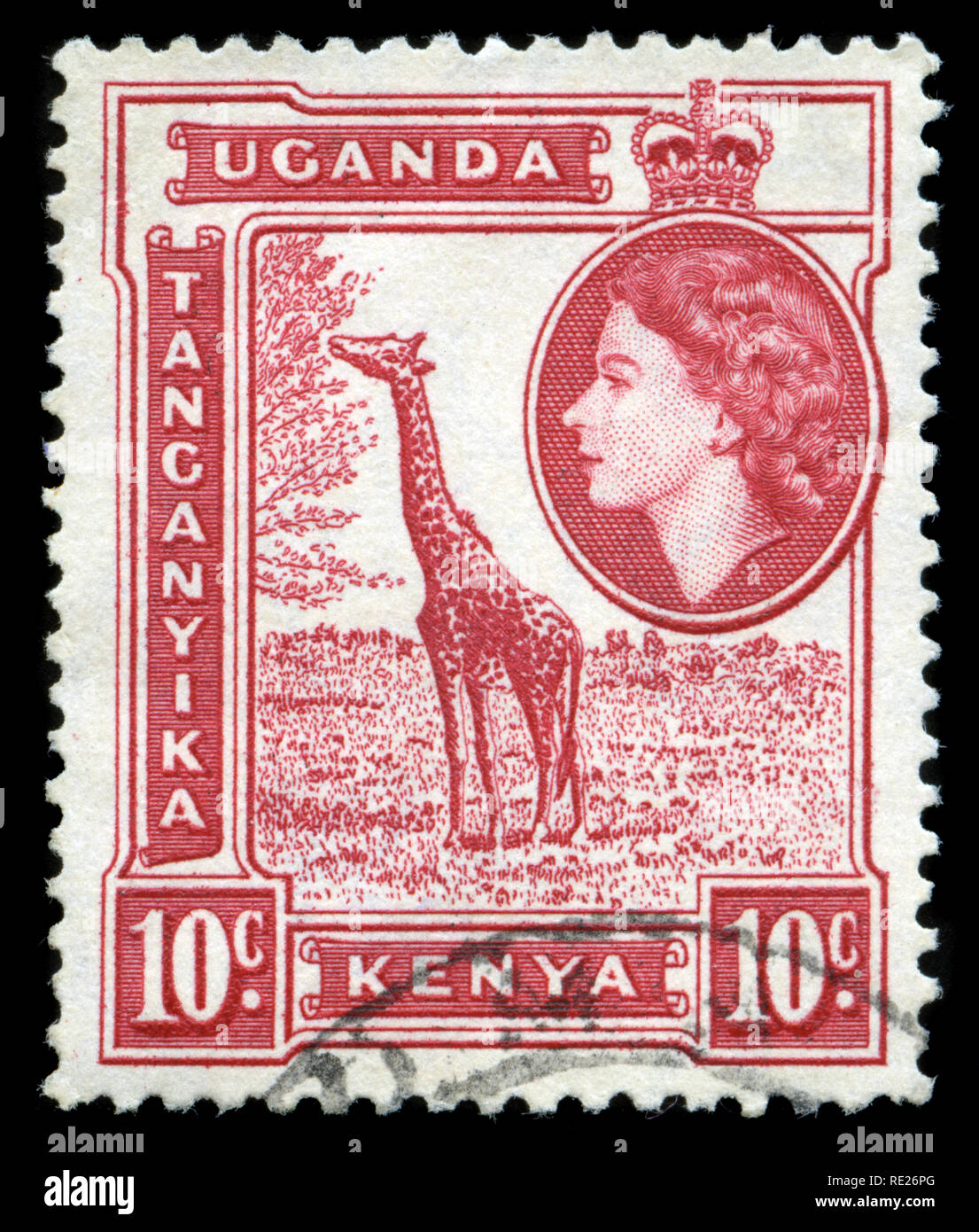 Postage stamp from British East Africa (Kenya, Uganda, Tanganika) in