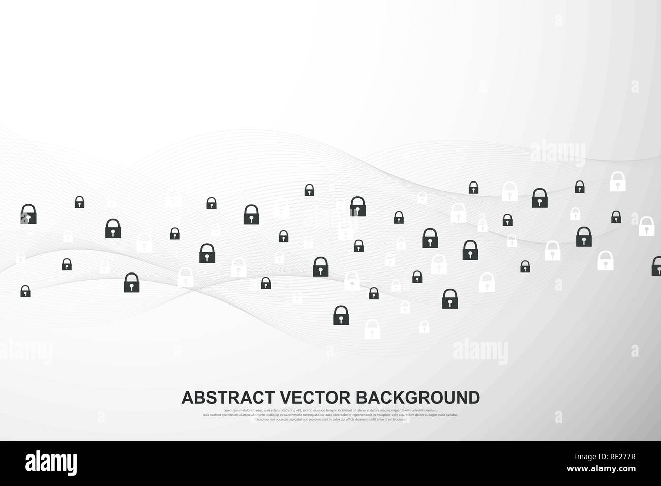 Global network connection background. Cyber security concept global business. Internet communication background. Technology graphic design. Vector illustration. Stock Vector
