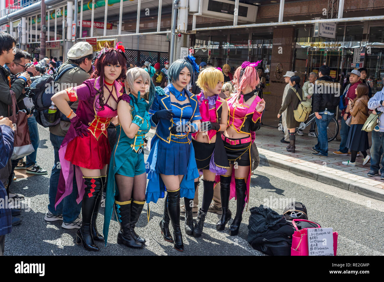 Osaka  Japan  March 18 2018 Nipponbashi Street Festa a colorful cosplay  and anime festival held every March in Denden Town in Osaka Stock Photo   Alamy