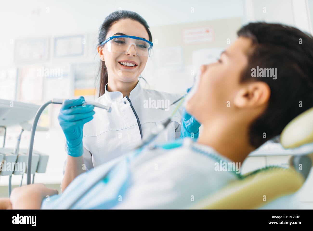 Seal installation process, pediatric dentistry, children stomatology