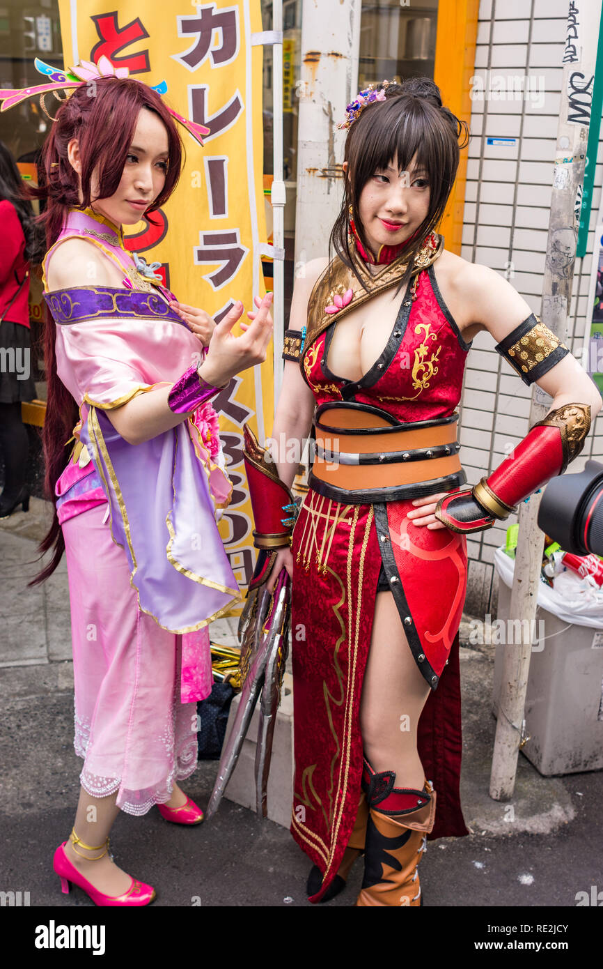 Osaka Japan March 18 18 Nipponbashi Street Festa A Colorful Cosplay And Anime Festival Held Every March In Den Den Town In Osaka Stock Photo Alamy