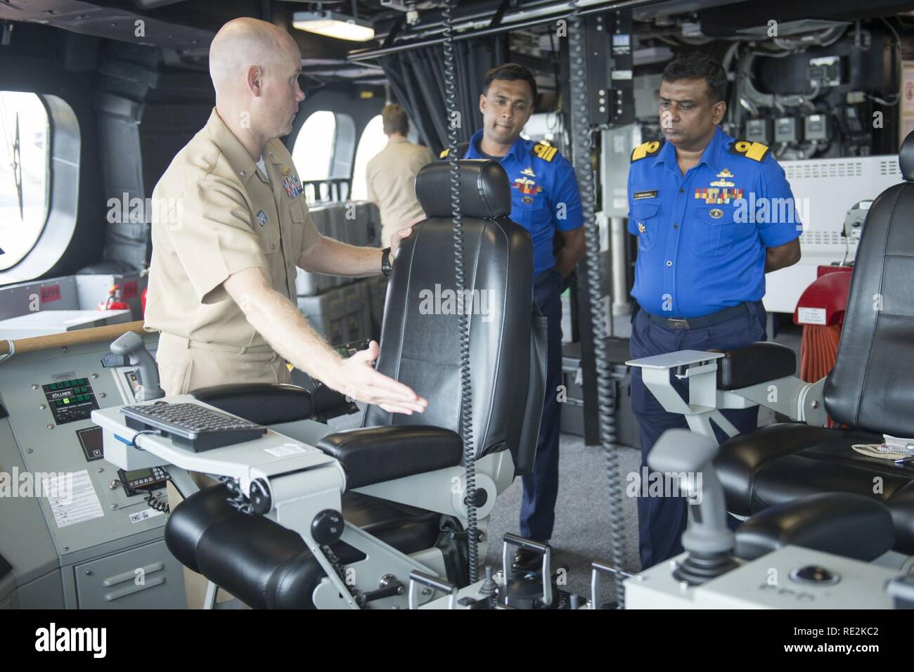 CHANGI NAVAL BASE (November 9, 2016) Commanding Officer of USS Coronado ...