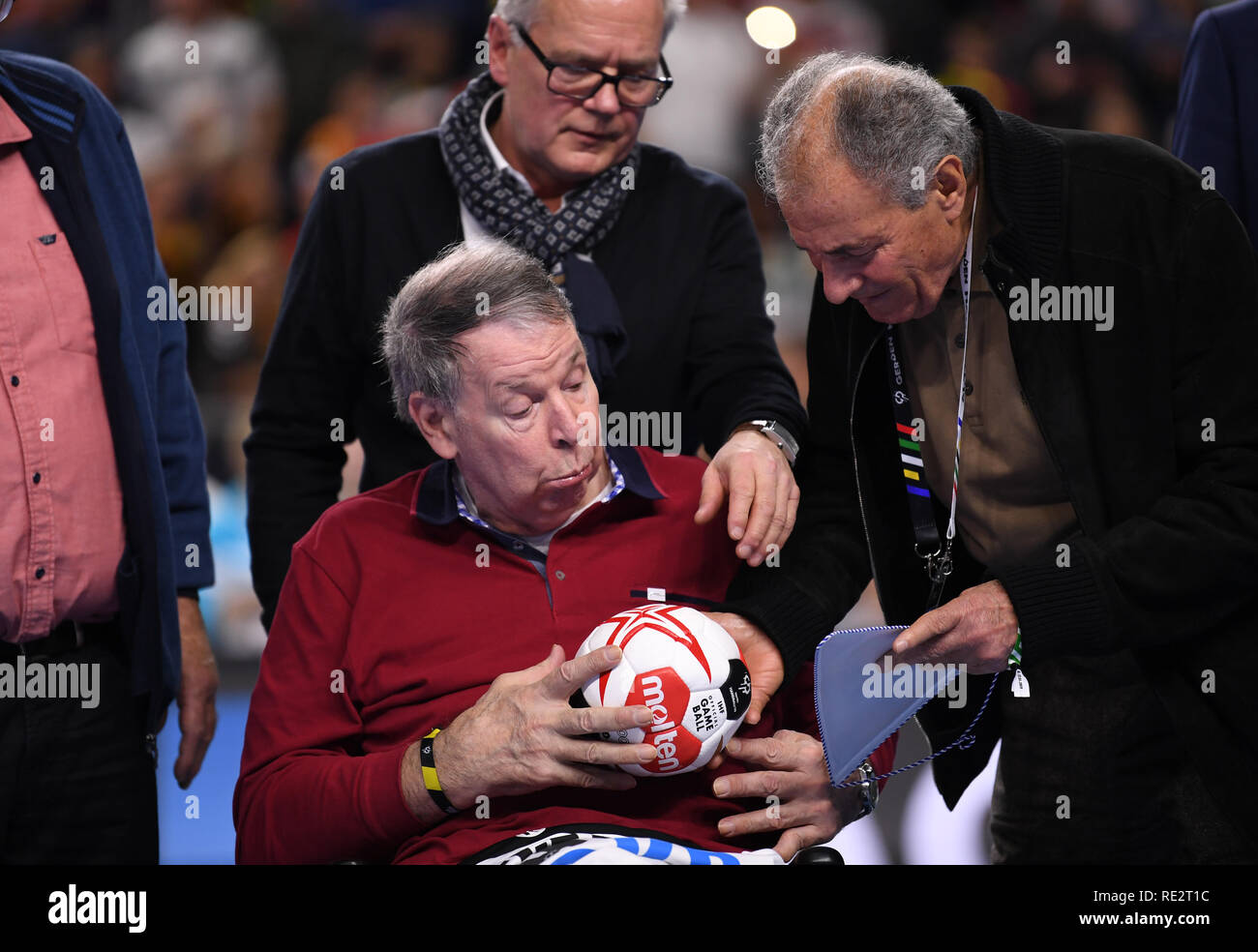 North Rhine Westphalia Koln Cologne Germany 19th Jan 2019 Handball Wm Main Round Group 1 1st Matchday Germany Iceland In The Lanxess Arena Handball World Champion 1978 Of Germany Joachim Deckarm M