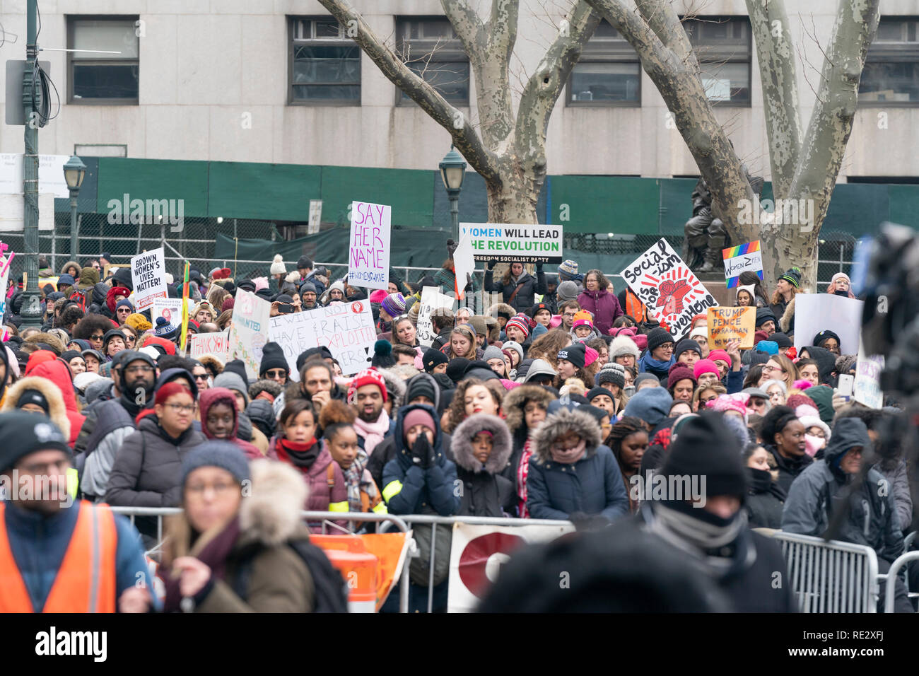 New York Usa 19th Jan 2019 Hundreds Of People Attend Controversial