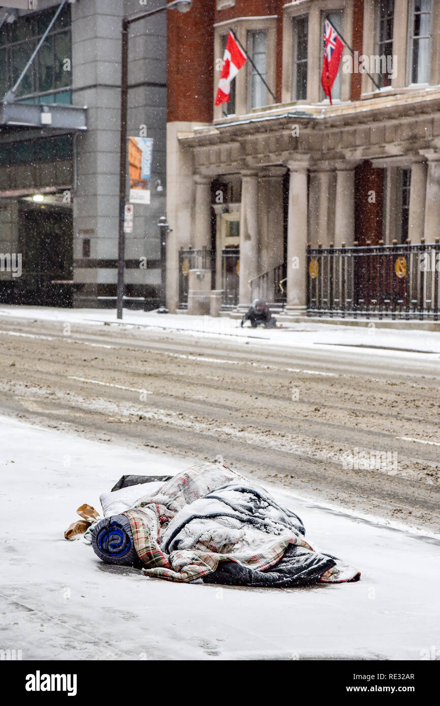 Toronto Canada 19th Jan 2019 Toronto S Homeless Stay Warm By