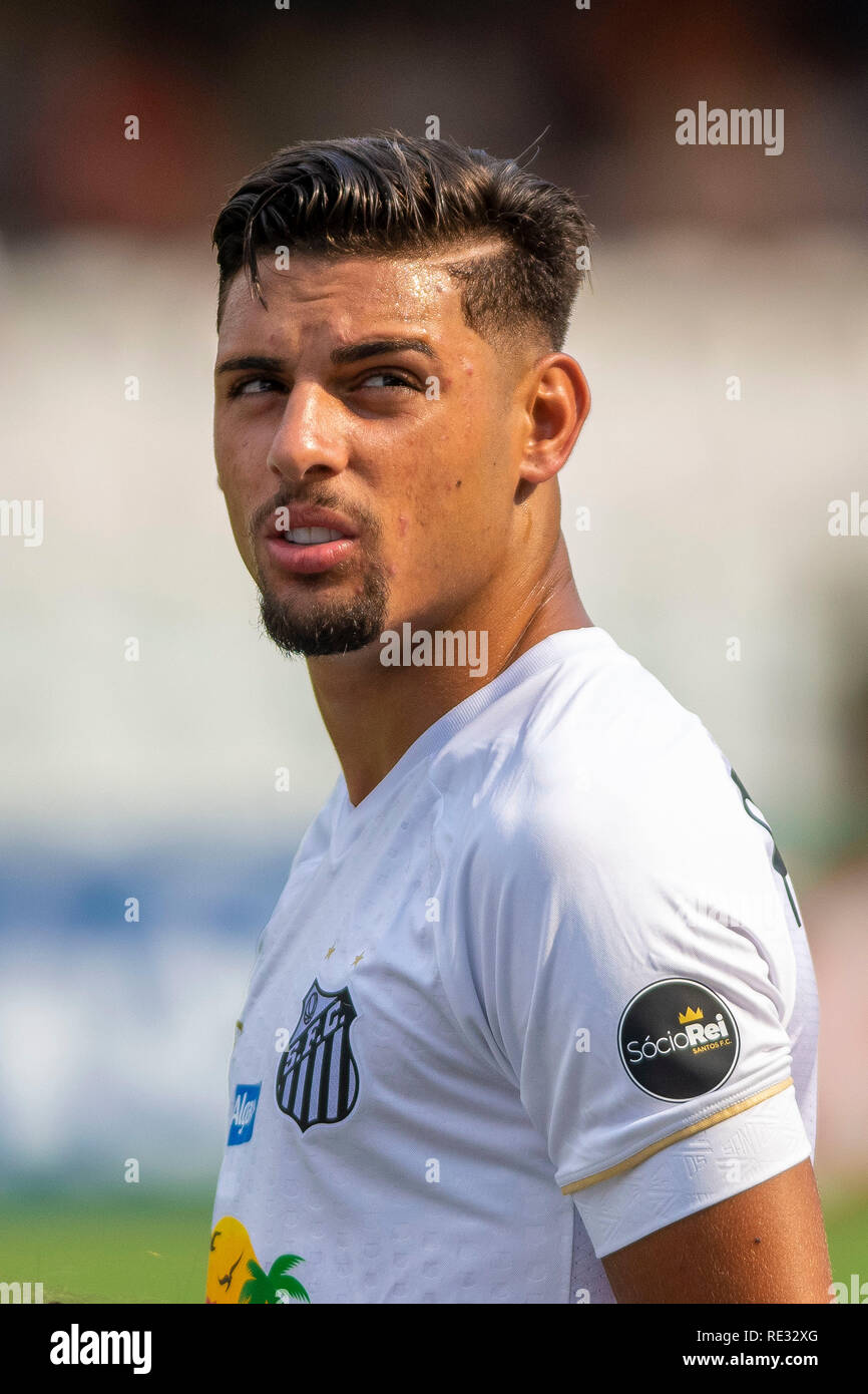 Santos Brazil 19th Jan 2019 Yuri Alberto Santos Before The Match Between Santos And Ferroviaria Held At The Urban Stadium Caldeira Vila Belmiro In Santos Sp The Match Is Valid For The