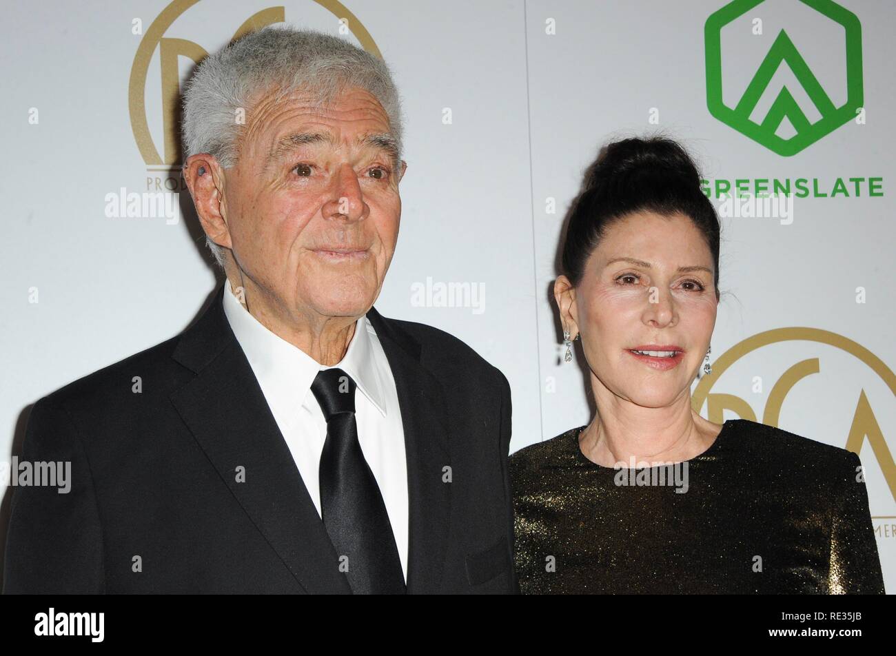Lauren Shuler Donner, Richard Donner at arrivals for 30th Annual Producers Guild Awards (PGAs) Presented by Cadillac, The Beverly Hilton, California, USA.  January 19, 2019. Photo By: Elizabeth Goodenough/Everett Collection Stock Photo