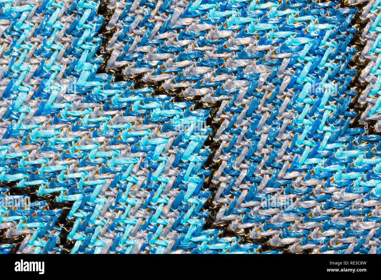 Abstract multicolored zig zag material background Stock Photo