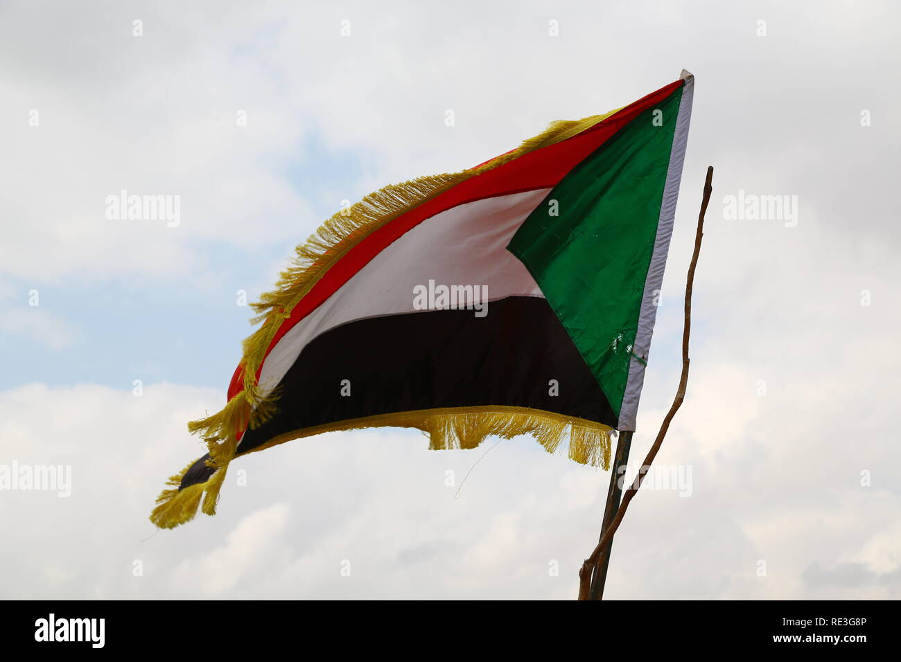Waving south sudanese flag hi-res stock photography and images - Alamy