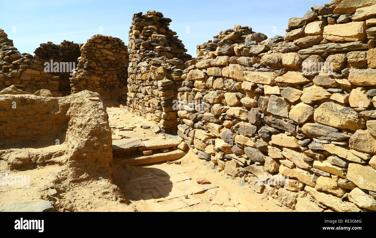 in africa sudan el kurru nuri   the antique temple of the black pharaohs in the middle of the desert Stock Photo