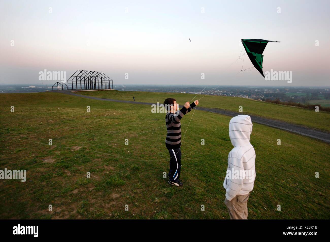 Boys Flying Kites Stock Photos Boys Flying Kites Stock Images