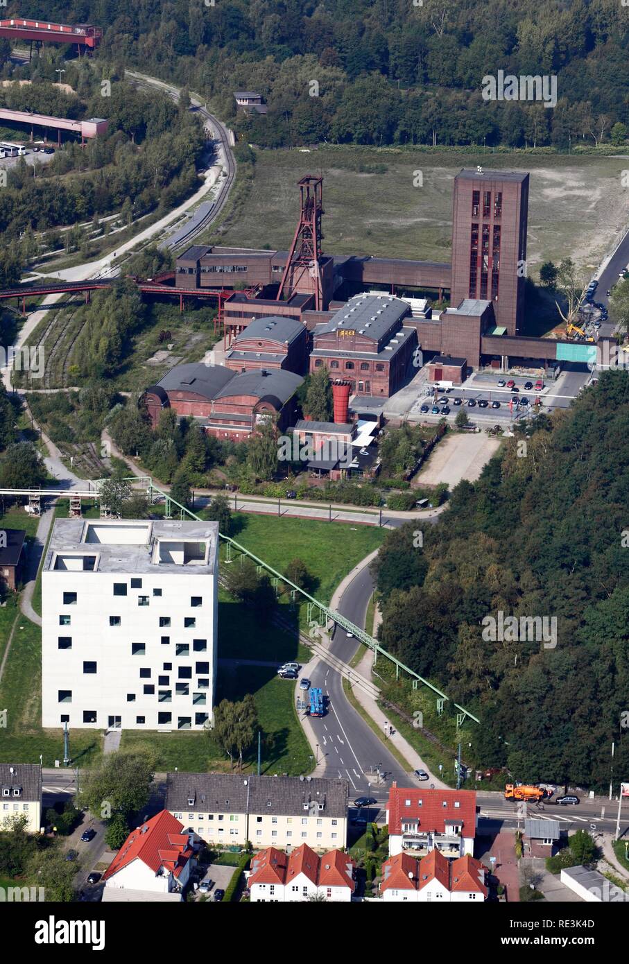 Zeche Zollverein mine, UNESCO World Heritage Site, area Schacht 1, 2, 8 mines, dance center NRW PACT, Kunstschacht art shaft Stock Photo