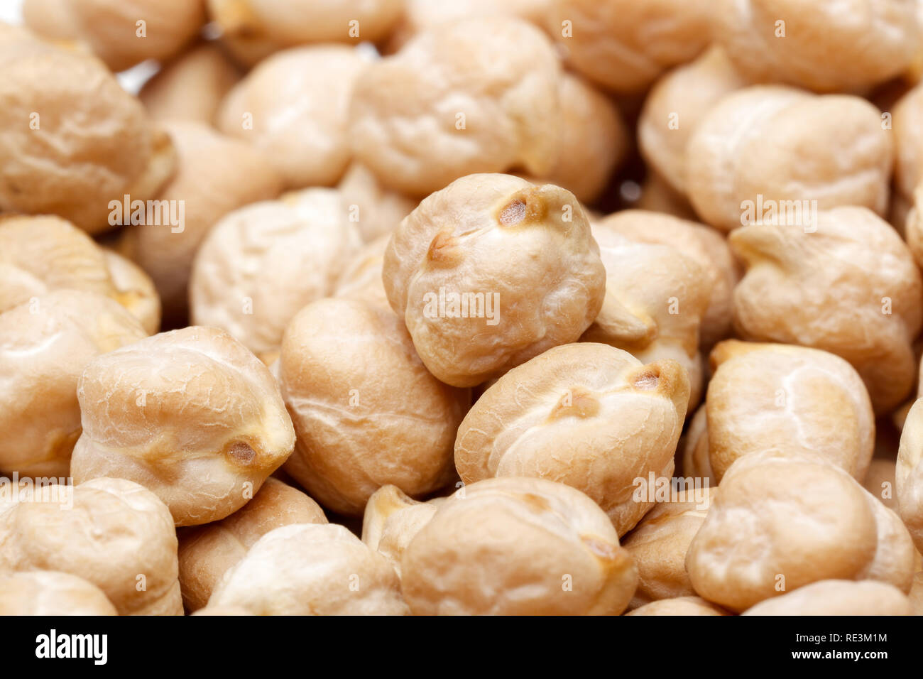 Dried chickpea beans close up background, studio shot Stock Photo Alamy