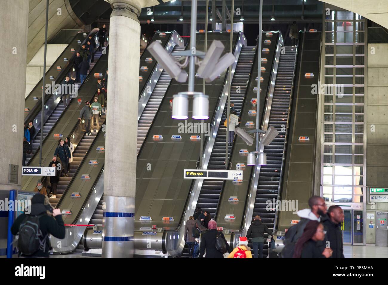 Canary Wharf Underground Stock Photo - Alamy