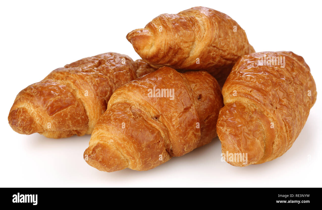 Croissant isolated on white background Stock Photo - Alamy