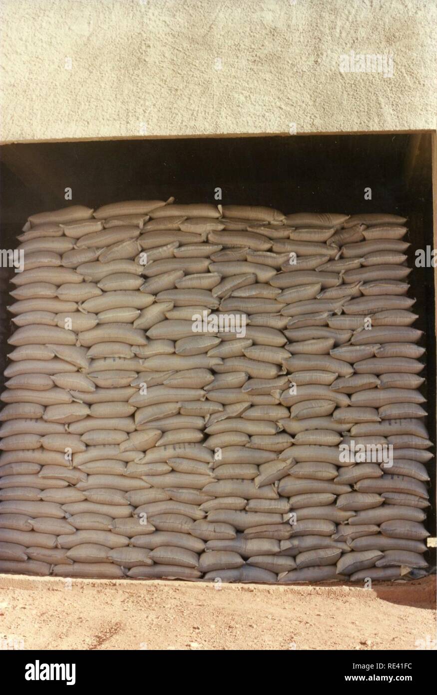 STACK OF SANDBAGS Stock Photo Alamy