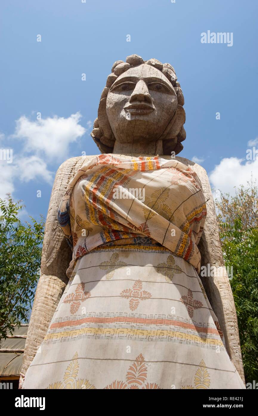 Statue in traditional cloth, Morondava, Madagascar, Africa Stock Photo -  Alamy
