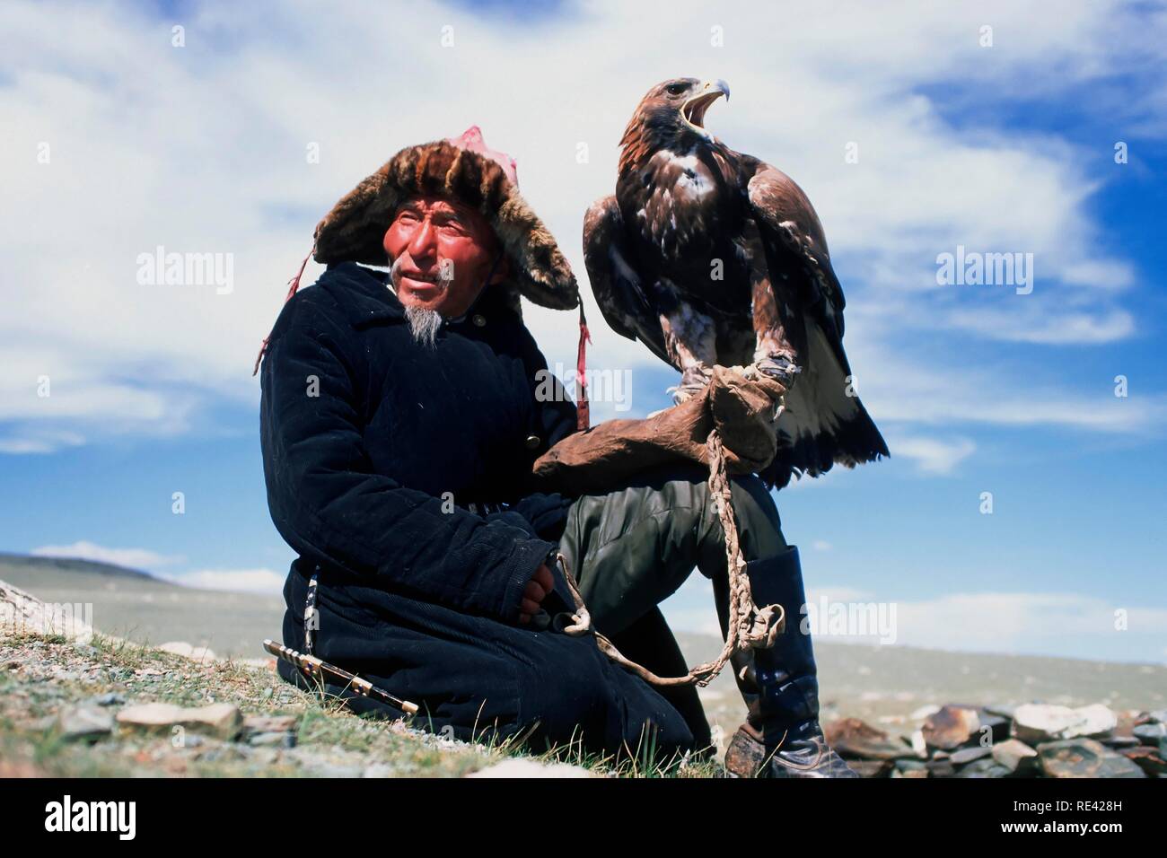 Kazakh Eagle Hunter Golden Eagle Festival Bayan Oelgii