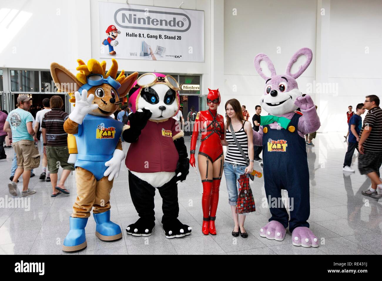 Krazy Kart Racing characters at the Entertainment Area of the Gamescom ...
