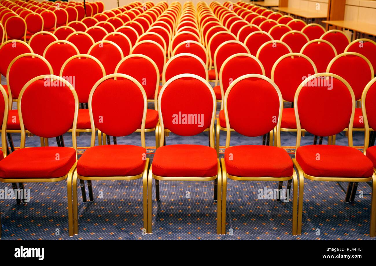 red meeting room chairs